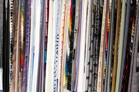 Fabric samples for textil Stock Photos