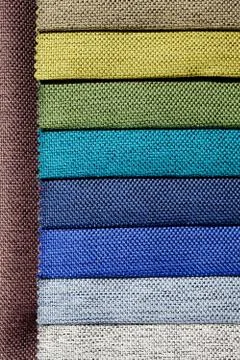 Fabric samples for textil Stock Photos