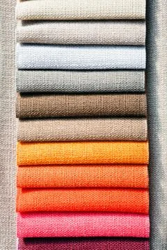 Fabric samples for textil Stock Photos