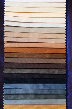 Fabric samples for textil Stock Photos