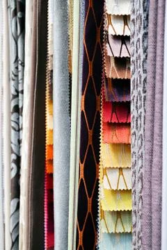 Fabric samples for textil Stock Photos