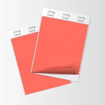 Fabric samples, textile swatch template for interior design mood board with イラスト素材