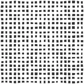 Fabric seamless pattern with textile mesh texture, black on white background Stock Illustration