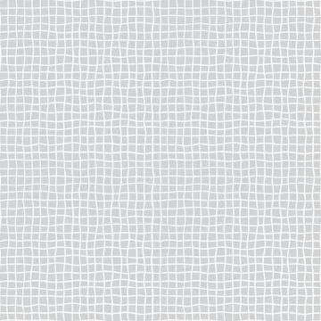 Fabric seamless pattern with textile mesh texture, white on grey background Illustrazione stock