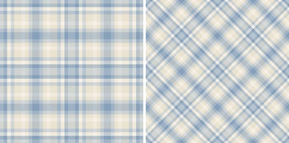 Fabric seamless pattern of vector plaid background with a tartan textile ch.. Illustrazione stock