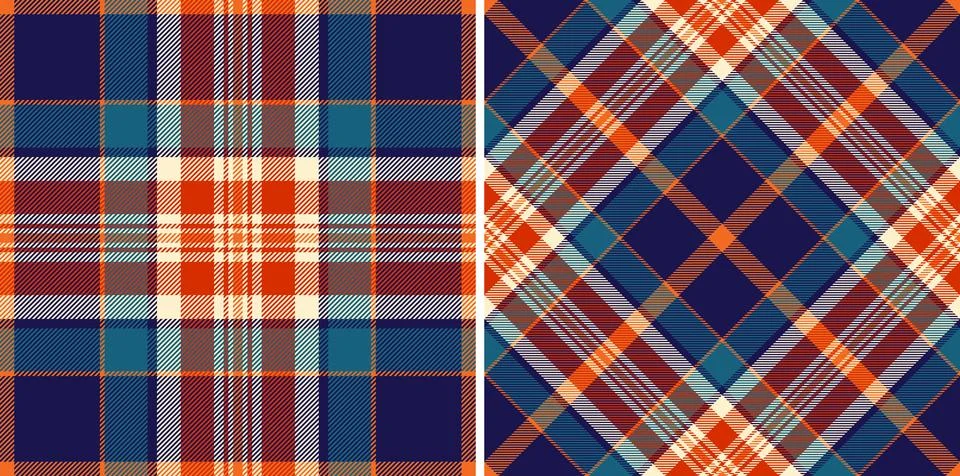 Fabric seamless vector of texture background tartan with a pattern plaid te.. Ilustración de archivo