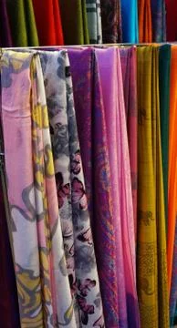 Fabric on sell Stock Photos