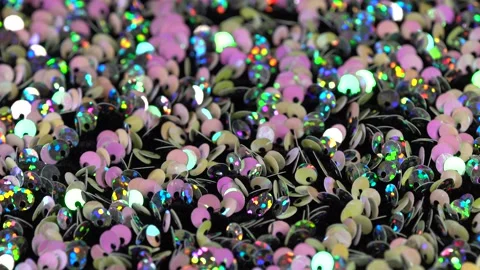 Fabric with sequins close up Stock Footage 131741838