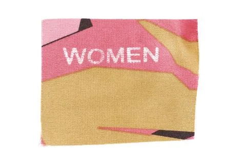 Fabric silk patch isolated Stock Photos