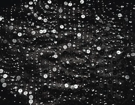 Fabric Silver texture with spangles. Background sequin. Glitter texture. Fabr Stock Photos