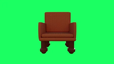Fabric Single Sofa 스톡 동영상 347959330