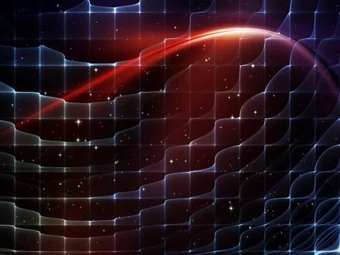 Fabric of Space Illustrazione stock