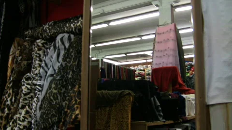 Fabric store Stock Footage 303015