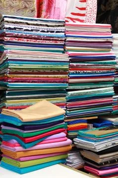 Fabric store Stock Photos