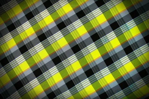 Fabric textile background with square pattern Stock Photos