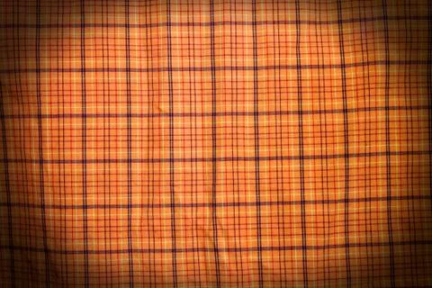 Fabric textile background with square pattern Stock Photos