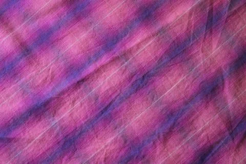 Fabric textile background with square pattern Stock Photos