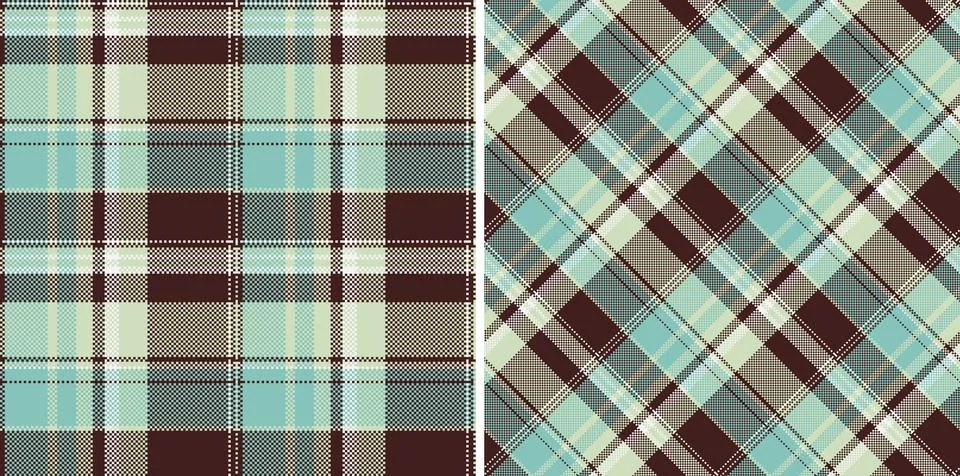 Fabric textile background of texture check plaid with a pattern vector tart.. Stock Illustration