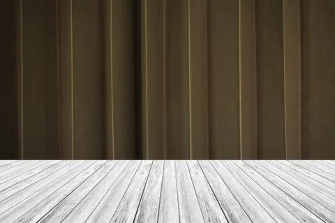 Fabric texture background , process in vintage style with wood terrace Foto stock