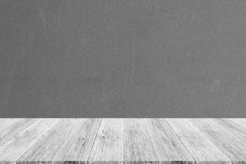 Fabric texture background , process in white color with wood terrace Foto stock