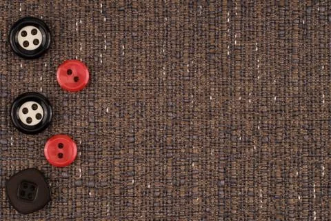 Fabric texture with buttons 스톡 사진