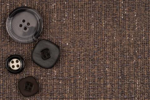Fabric texture with buttons Stock Photos