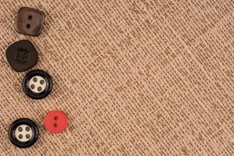 Fabric texture with buttons Stock Photos