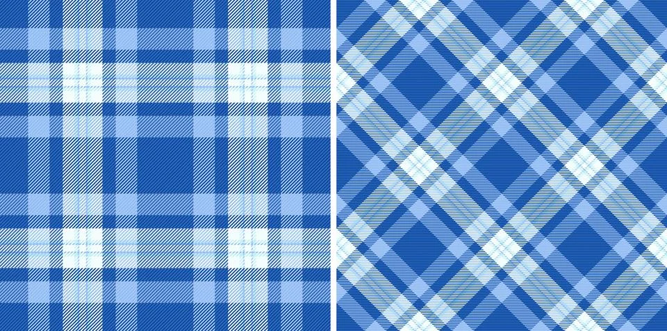 Fabric texture check of vector plaid seamless with a pattern tartan backgro.. Stock Illustration