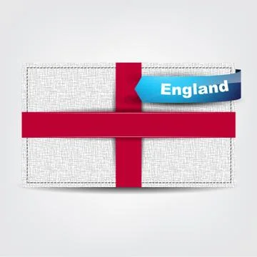Fabric texture of the flag of england Stock Illustration