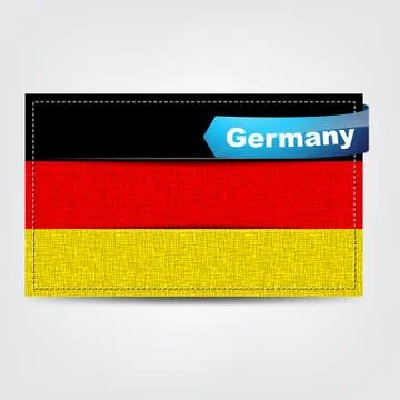 Fabric texture of the flag of germany 스톡 일러스트