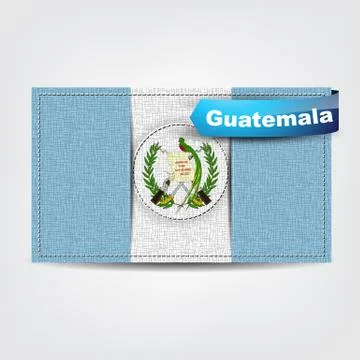 Fabric texture of the flag of guatemala 스톡 일러스트