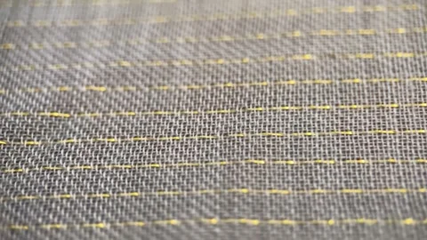 Fabric Texture With Golden Thread Stock Footage 248317550