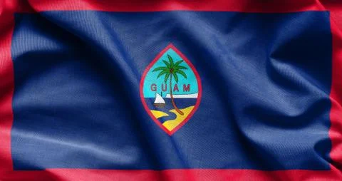 Fabric texture of the Guam Flag 写真素材