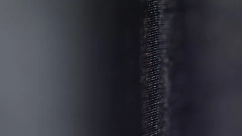 Fabric texture macro. Silk black fabric close-up. Stock Footage 270414206
