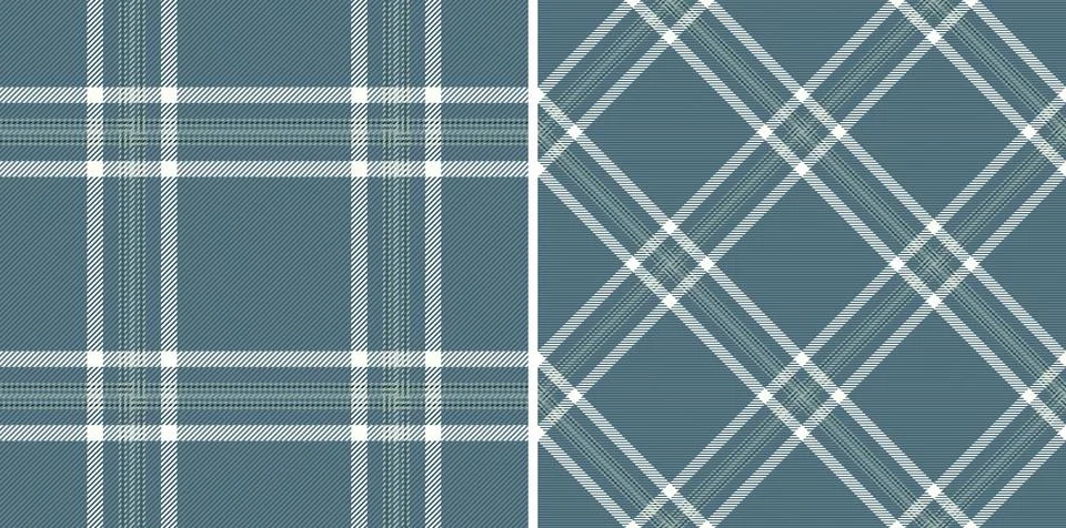 Fabric texture pattern of textile seamless background with a vector plaid t.. Stock Illustration