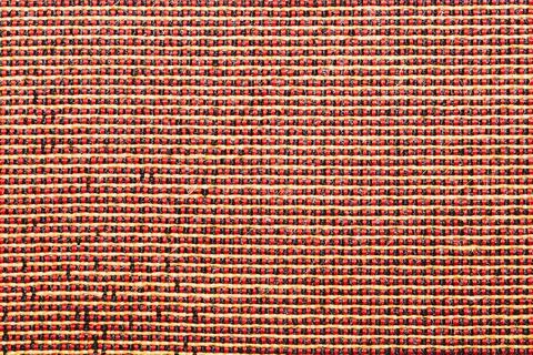 Fabric texture with red threads. textile background extremely close up. woven Stock Photos