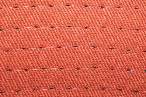 Fabric texture with transparent thread seams. textile background Stock Photos