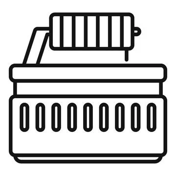 Fabric thread icon outline vector. Cotton sewing 스톡 일러스트