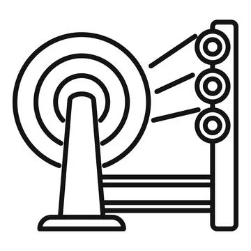 Fabric thread icon outline vector. Cotton sewing 스톡 일러스트