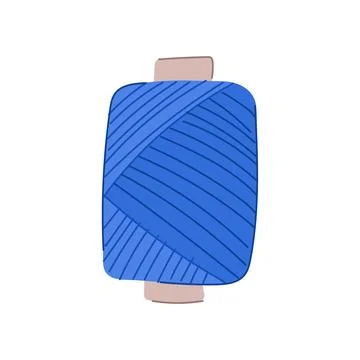 Fabric thread spool cartoon vector illustration Stock Illustration