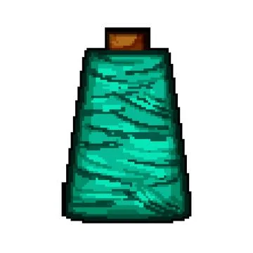 Fabric thread spool pixel art vector illustration 스톡 일러스트