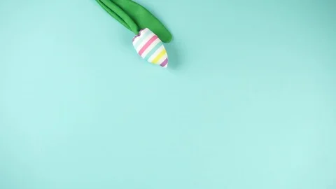 Fabric Tulips forms a Circle. Stop-motion Animation  Video stock 103609662