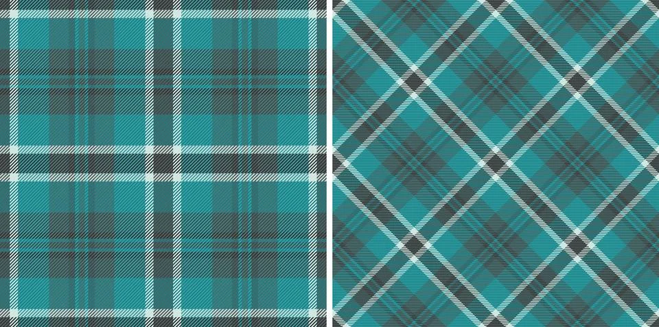 Fabric vector background of texture pattern seamless with a tartan check pl.. Illustrazione stock