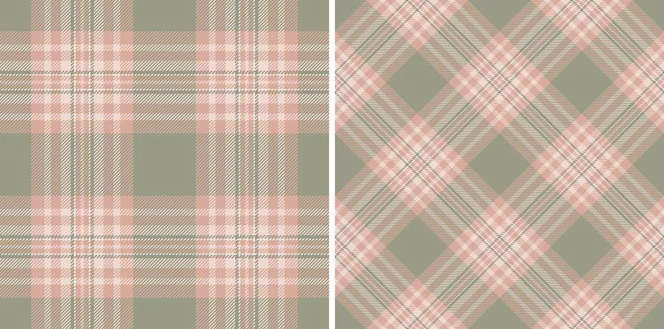 Fabric vector seamless of plaid texture background with a textile check tar.. 스톡 일러스트