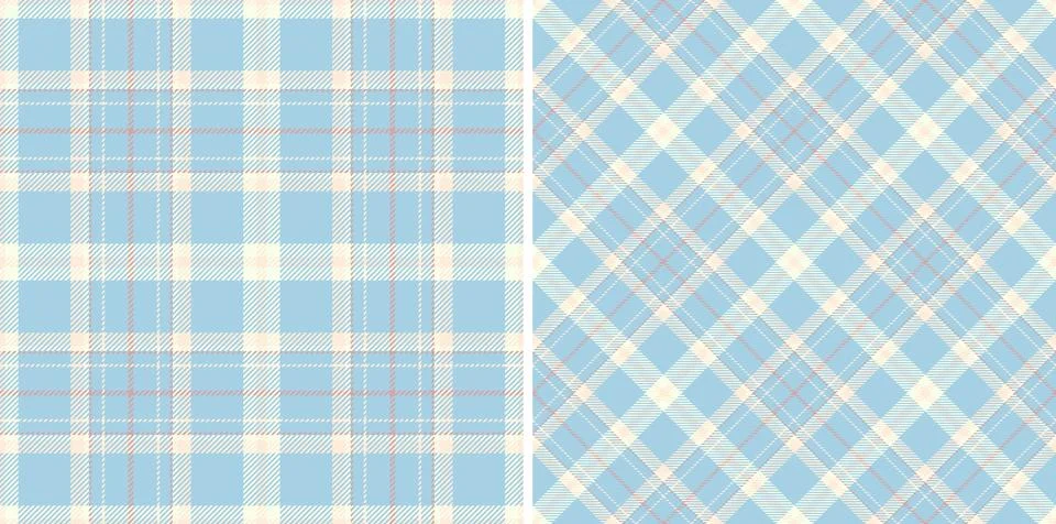 Fabric vector textile of seamless pattern background with a check plaid tex.. Stock Illustration