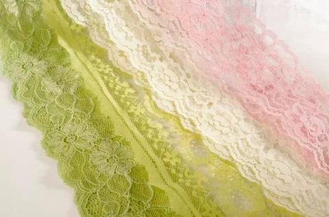 Fabric on white background Stock Photos