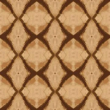 Fabric woven textile texture seamless pattern. Distressed brown, beige ecru Stock Illustration