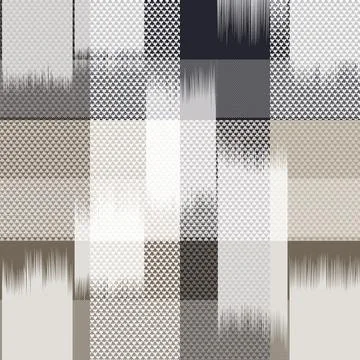Fabric yellow checks pattern on background Illustrazione stock