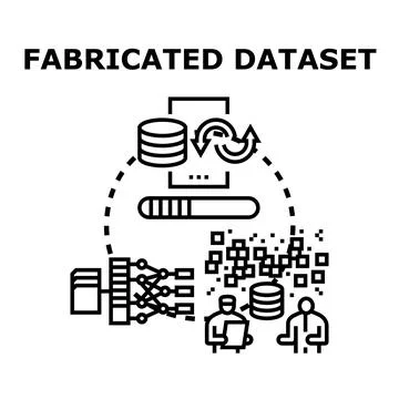 Fabricating artificial data for testing and analysis Stock Illustration