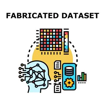Fabricating artificial dataset for training machine learning algorithm Stock Illustration
